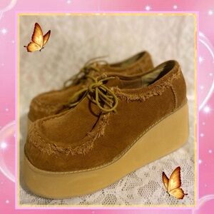 Vintage 90s Chunky Platform Loafers